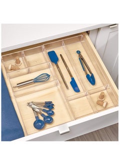 Generic Acrylic Drawer Organizer, Storage Container for Kitchen Gadgets, Corks, Sticky-Notes, Clips in Pantry, Cabinets, Countertops, 4" x 2" - Clear  - Image 3