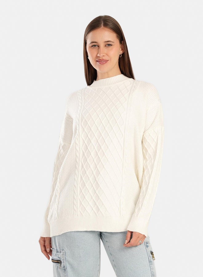 Clue High Ribbed Neck Pullover - Image 1