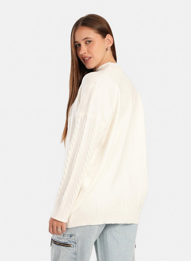 Clue High Ribbed Neck Pullover - Image 3