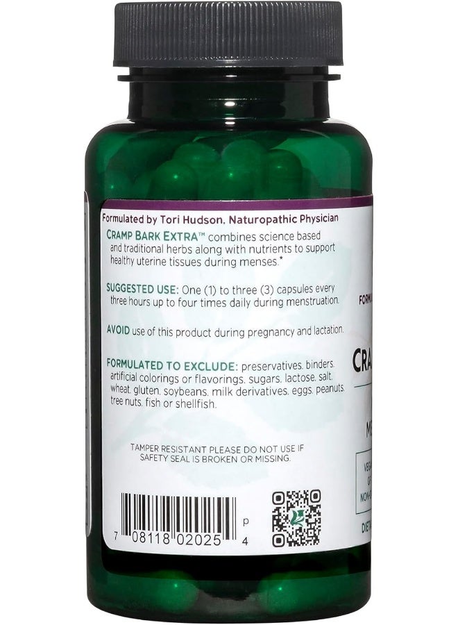 Vitanica Cramp Bark Extra, Menstrual Support, Vegan, 60 Capsules - Image 3