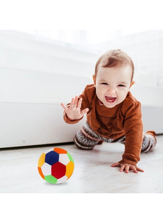 Glitter Collection Soft Ball Pack Of 6 Pcs Combo Stuffed With Plush And Bell Sound Balls06 Multi Color - Image 5