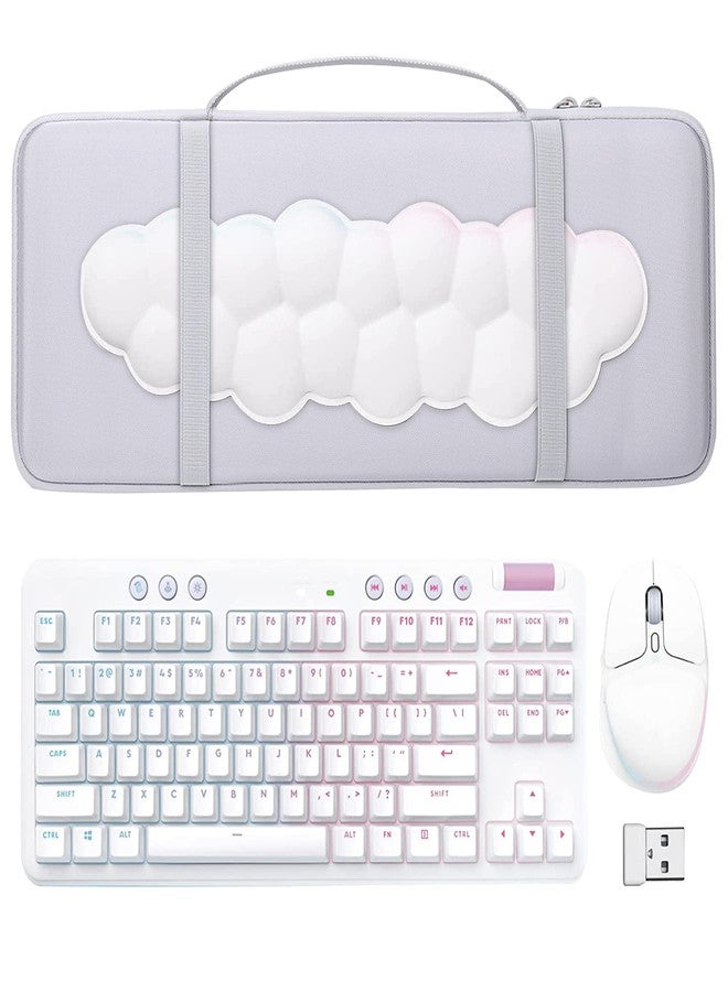 co2CREA Hard Case Replacement for Logitech G713 Wired G715 Wireless Mechanical Gaming Keyboard + Logitech G705 Wireless Gaming Mouse Combo - Image 2