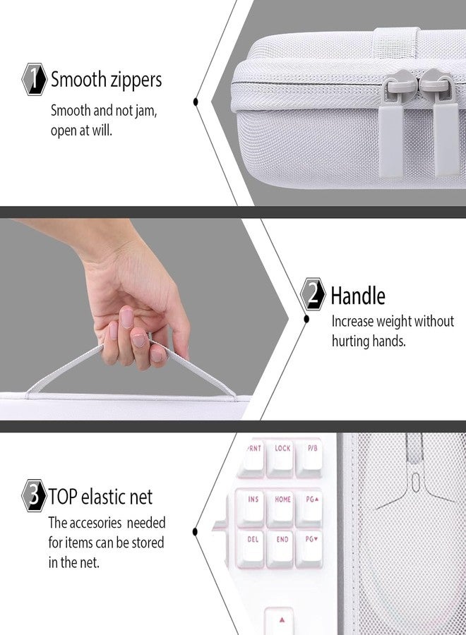 co2CREA Hard Case Replacement for Logitech G713 Wired G715 Wireless Mechanical Gaming Keyboard + Logitech G705 Wireless Gaming Mouse Combo - Image 4