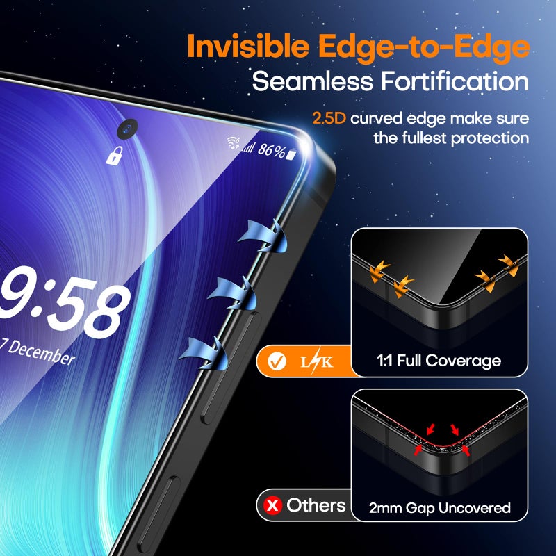 ال كي LK LϟK [2+1 Pack] for Samsung Galaxy S26 Screen Protector - Image 4