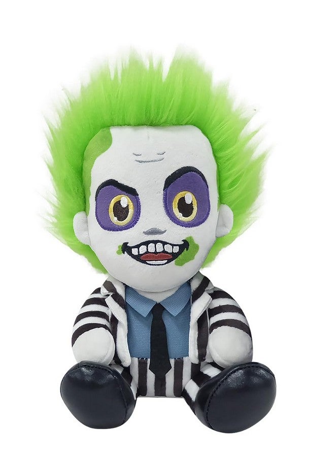 Kidrobot Beetlejuice Officially Licensed Movie Collectible Plush Stuffie - 7.5" Phunny Plush, Beetlejuice (1988) in Striped Outfit - Image 1