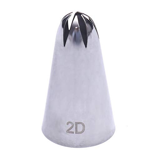 Perfect Pricee 2D Large Size Rose Flower Cake Decorating Icing Tip Cupcake Nozzles Decoration 2D, 45 x 25 x 50 mm - Image 1