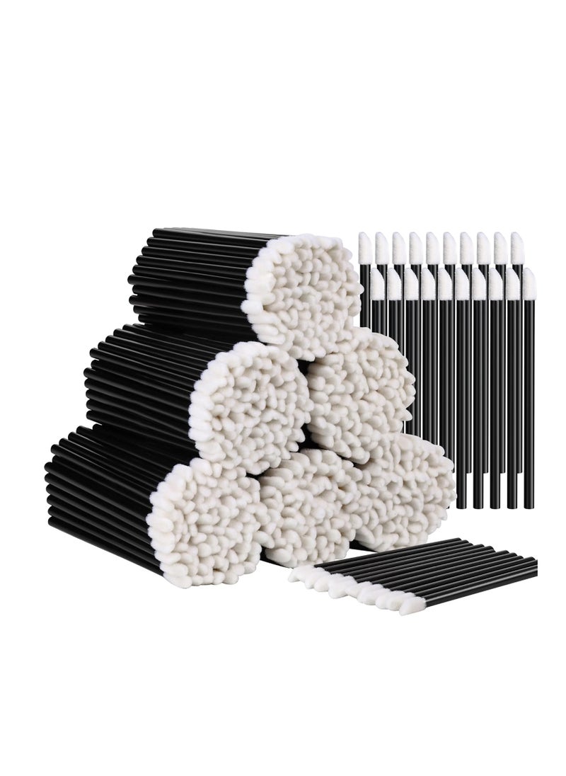 Teenitor Teenitor 600 Pcs Disposable Lip wands Lip Applicators Disposable, Lipstick Testers Wands Lint Free Applicators for Makeup Lip Brushes Wands Makeup Beauty Tool Black  - Image 1