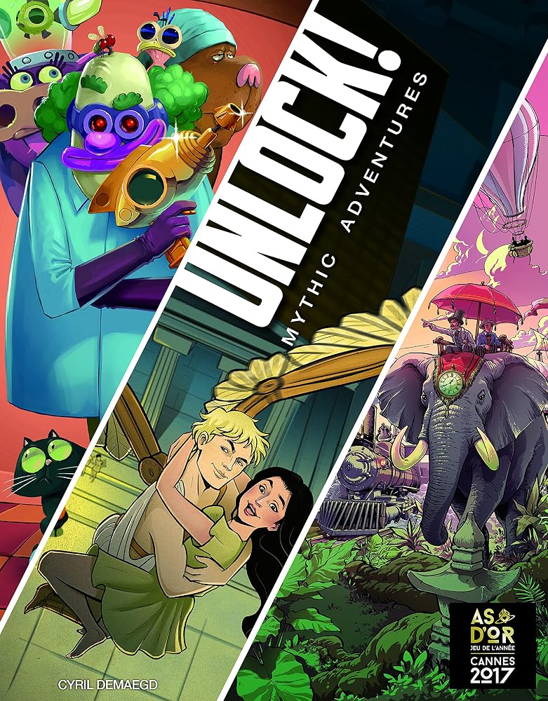 Asmodee Space Cowboys UNLOCK! Mythic Adventures Card Game Escape Room Games for Adults and Kids Mystery Games for Family Game Night Ages 10 and up 1-6 Players Average Playtime 1 Hour Made by - Image 2