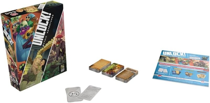 Asmodee Space Cowboys UNLOCK! Mythic Adventures Card Game Escape Room Games for Adults and Kids Mystery Games for Family Game Night Ages 10 and up 1-6 Players Average Playtime 1 Hour Made by - Image 4