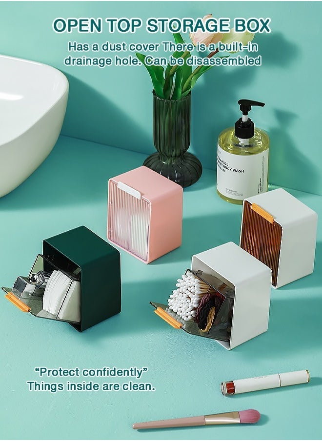 Portable Wall-Mounted Storage Box, Waterproof Cotton Swab Box，Space-Efficient Organizer with Secure Closure