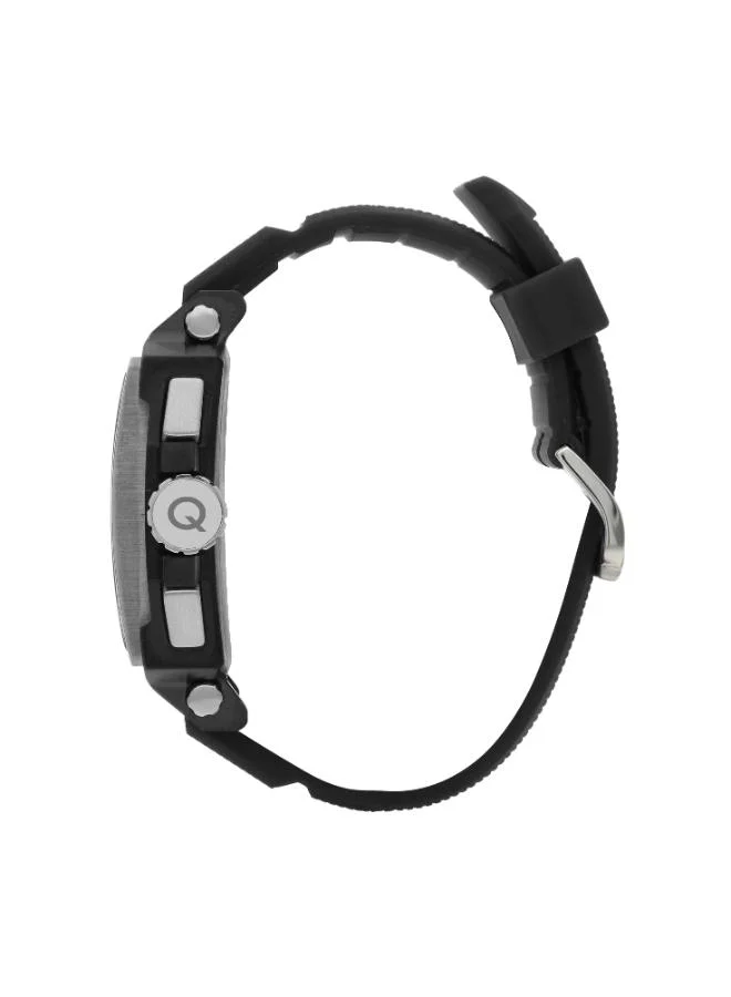Quantum Men's Silicone Date&Dual Time Watch HNG969.650 - 41.5 mm