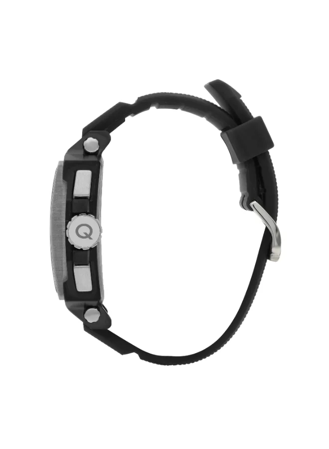 Quantum Men's Silicone Date&Dual Time Watch HNG969.650 - 41.5 mm