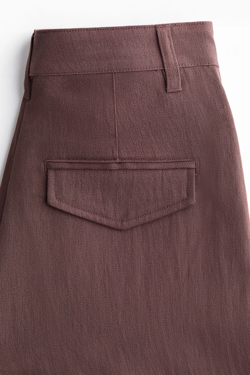 H&M Linen-blend tailored trousers