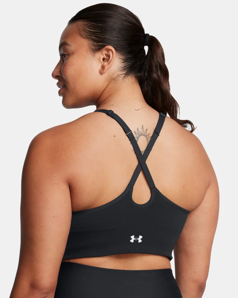UNDER ARMOUR Black Women's Vanish Seamless Low-Support Training Sports Bra for Women | Best Price UAE