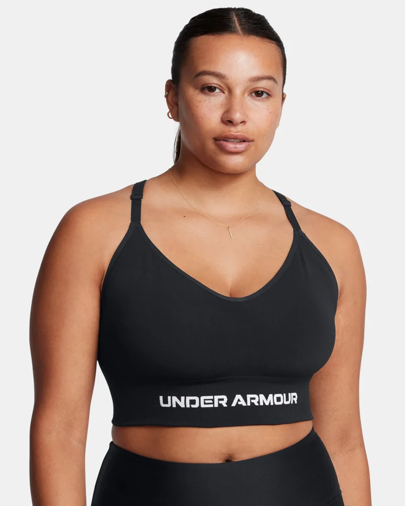 UNDER ARMOUR Black Women's Vanish Seamless Low-Support Training Sports Bra for Women | Best Price UAE