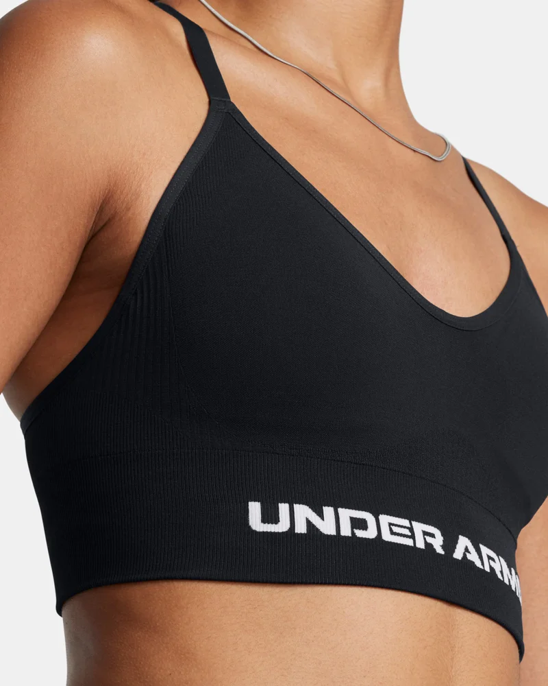 UNDER ARMOUR Black Women's Vanish Seamless Low-Support Training Sports Bra for Women | Best Price UAE