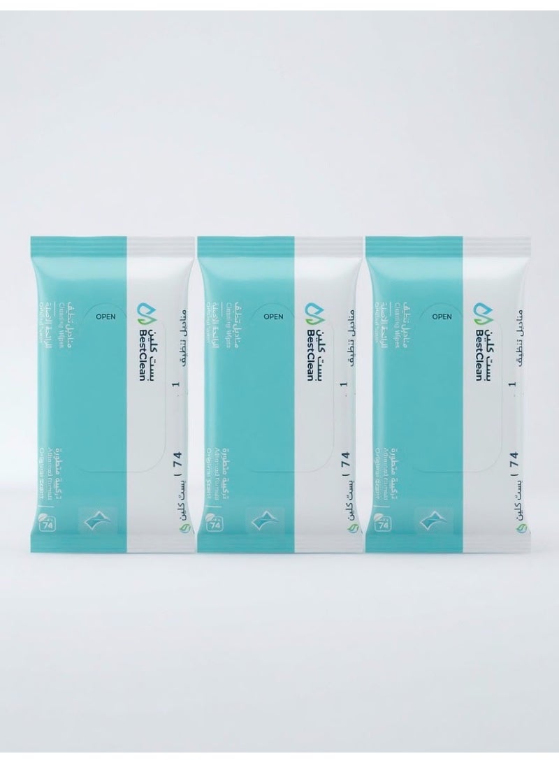 BEST CLEAN 3  PIECECS OF Best Clean Stain Remover Wipes - Image 1