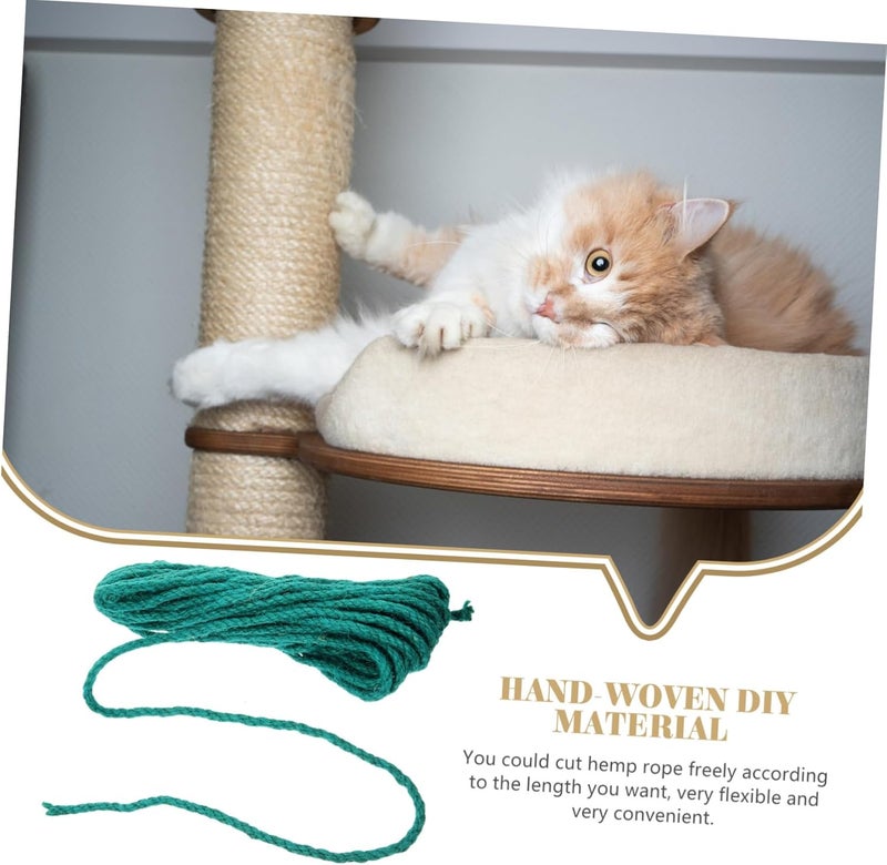 1roll Rope for Cat Scratching Post Replacement Crafting Material for Cat Trees and Furniture Deep for Custom Pet Projects and Home Decor - Image 4