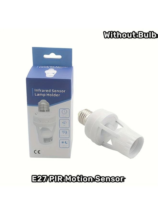 1pc Smart Motion Sensor Light Bulb Holder PIR Detection E27 Base EU US UK AU NZ Plug - Image 2