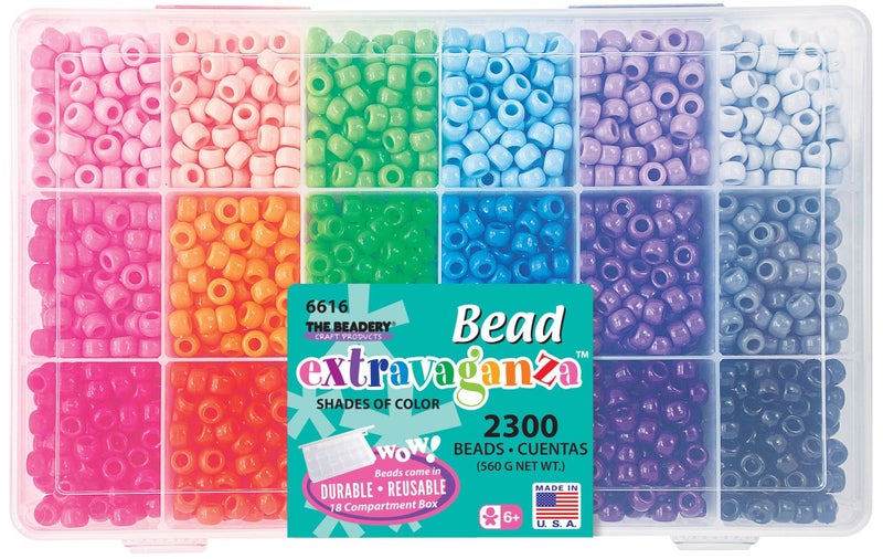 The Beadery - Bead Extravaganza Shades of Color Bead Box - 2300 Beads - 6616
