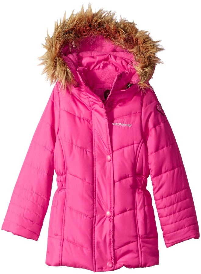 Weatherproof Baby Girls' Fashion Outerwear Jacket (More Styles Available), WG146-Pink, 18M - Image 1