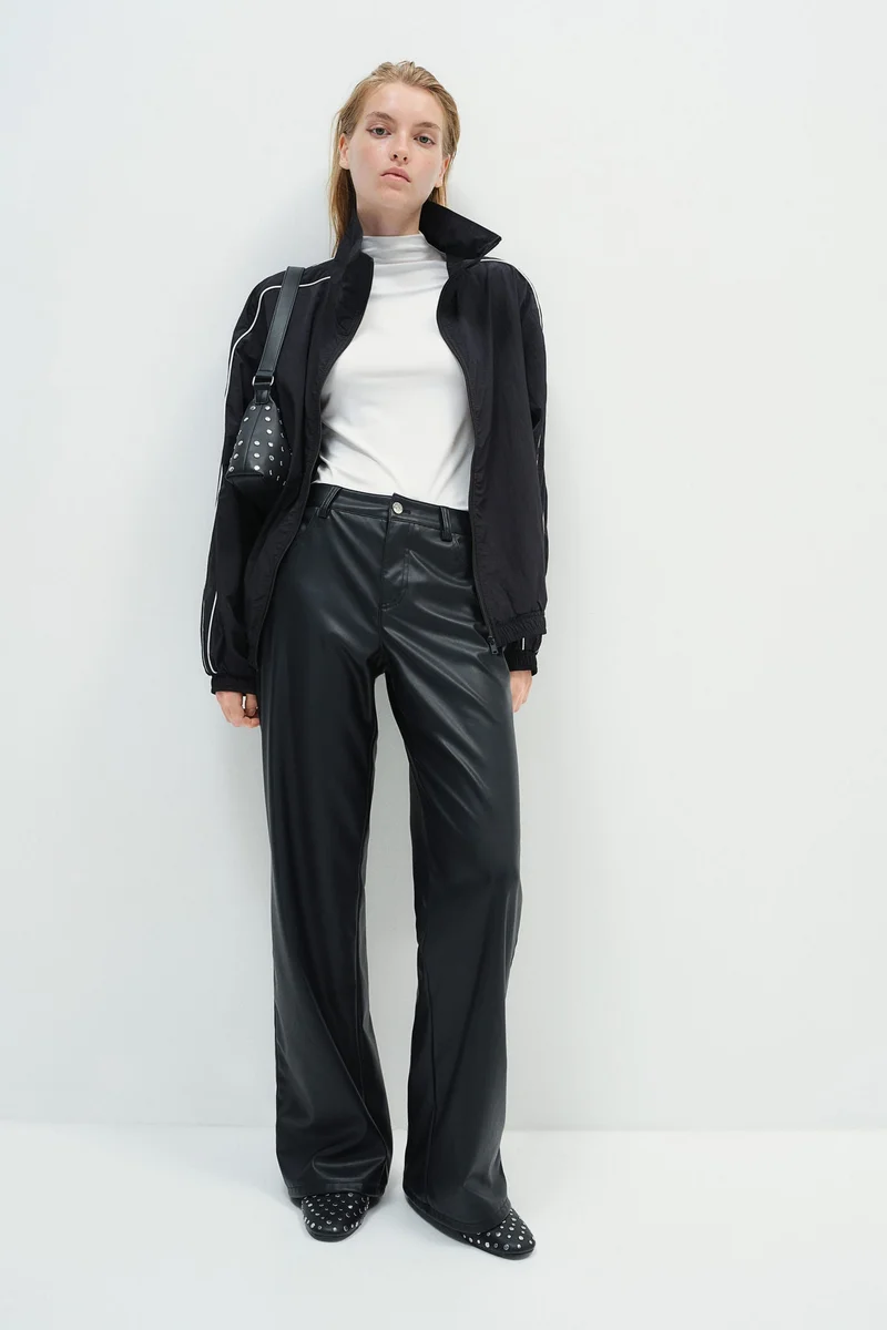 H&M Straight Coated Trousers