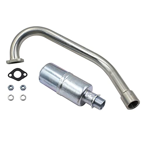LOSTAR Exhaust Pipe With Muffler Compatible with Coleman CT200U-EX Camo 196cc / 6.5HP Gas Mini Bike - Image 2