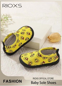 RIOXS Infant Baby Soft Sole Shoes Boys Girls Walking Shoes Breathable Comfort Flats  - Image 1