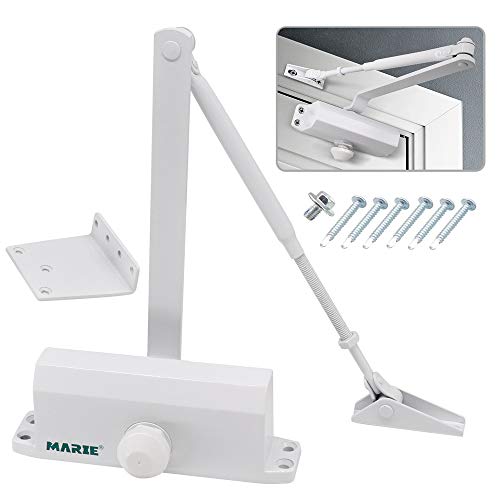 Marie Automatic Door Closer,Size 3 Adjustable Closing Speed Door Closer for 88-143 lbs Residential and Commercial Doors,with Installation Video EN1154 Certification - Image 1