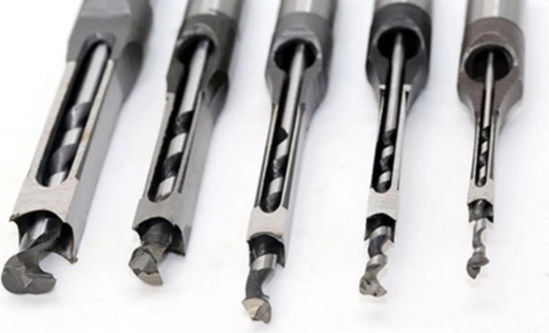 Square Hole Drill Bit Woodworking Tenon Chisel Set 8mm 38 Elecall