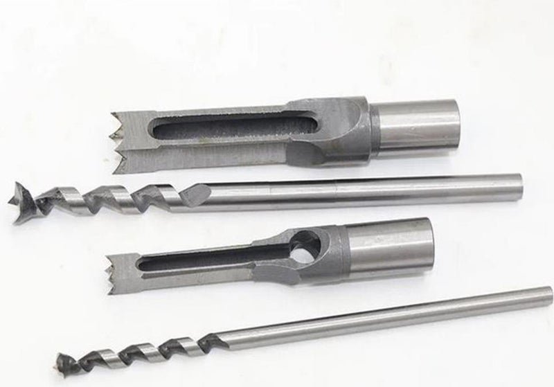 Square Hole Drill Bit Woodworking Tenon Chisel Set 8mm 38 Elecall