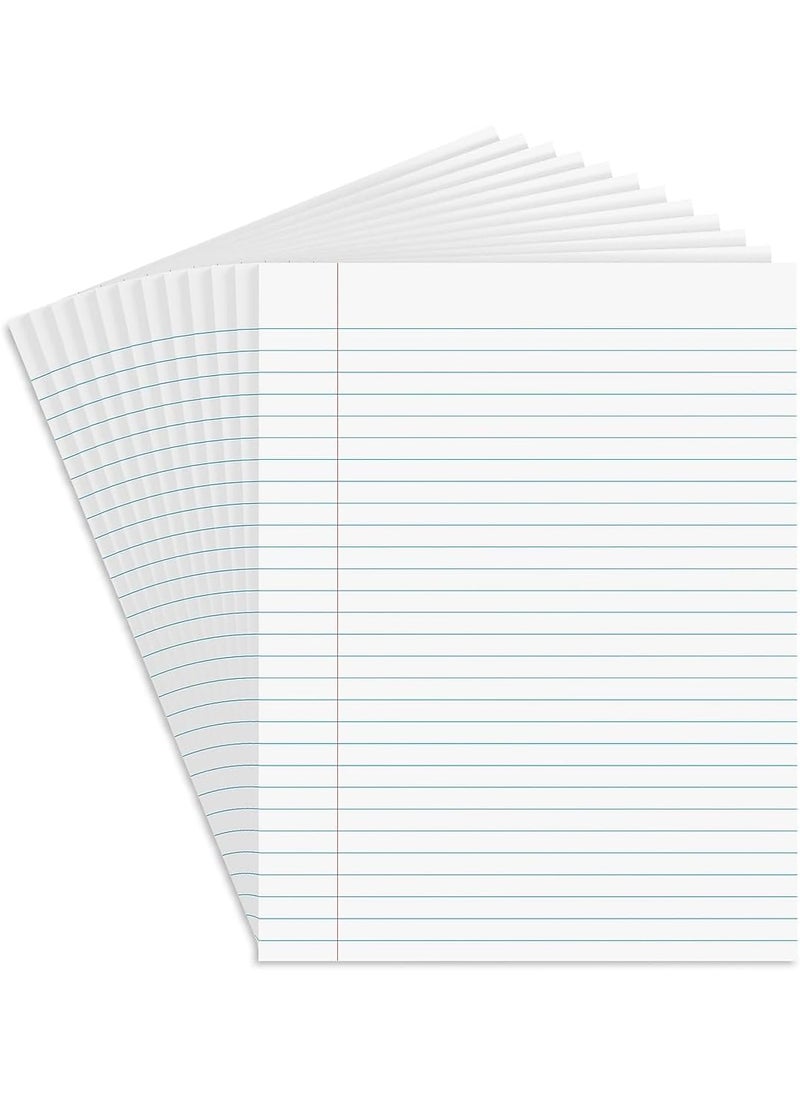 Staples Staples 154120 Notepads 85Inch X 11Inch Wide White 50 ShPad 12 PadsPk  - Image 1