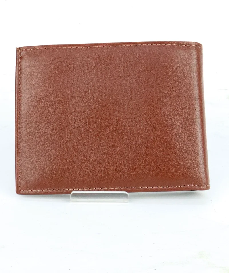 Mkm Tan Men's Leather Wallet