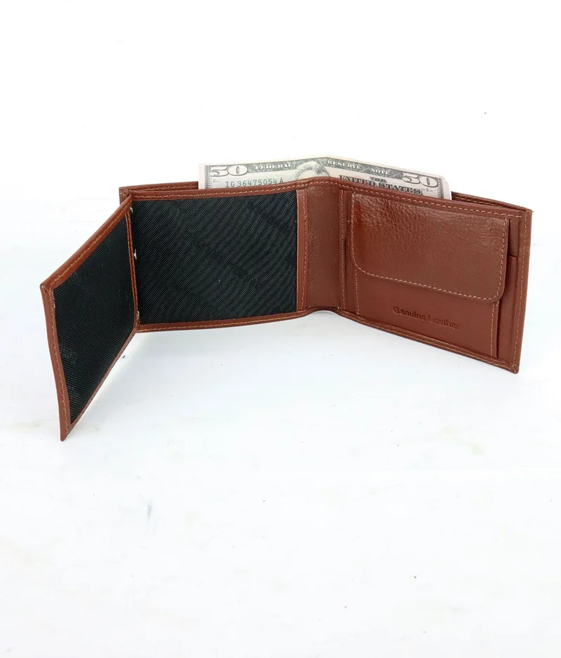 Mkm Tan Men's Leather Wallet