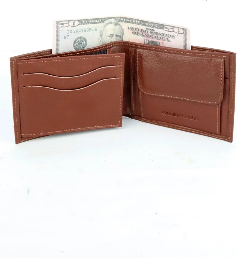 Mkm Tan Men's Leather Wallet
