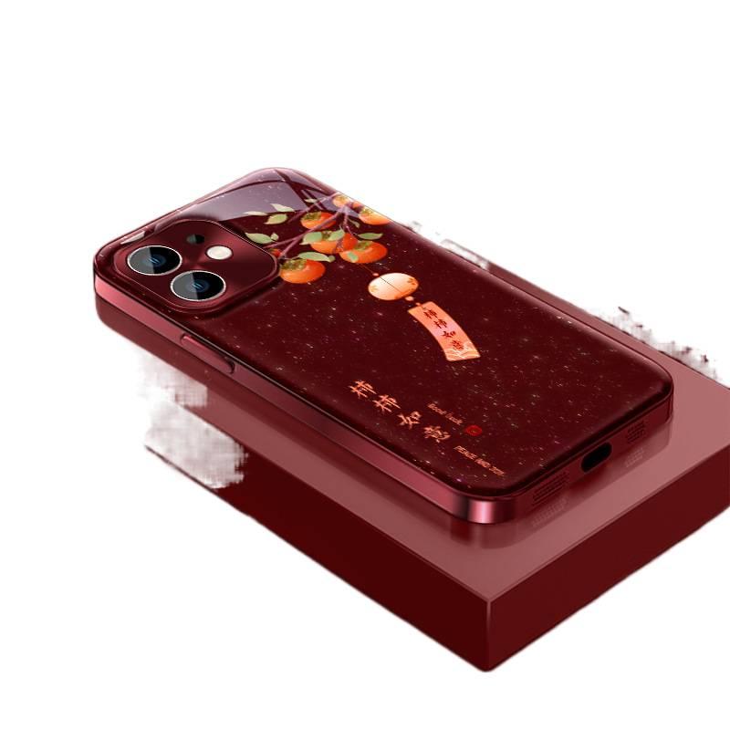 غطاء واقي، مقاوم للصدمات لـ Xiaomi 15 Pro، نقش الكاكي لتحقيق الأمنيات , حماية من السقوط، أحمر باللون الأحمر للاستخدام العملي للحمل اليومي للاستخدام المتكرر - Image 4
