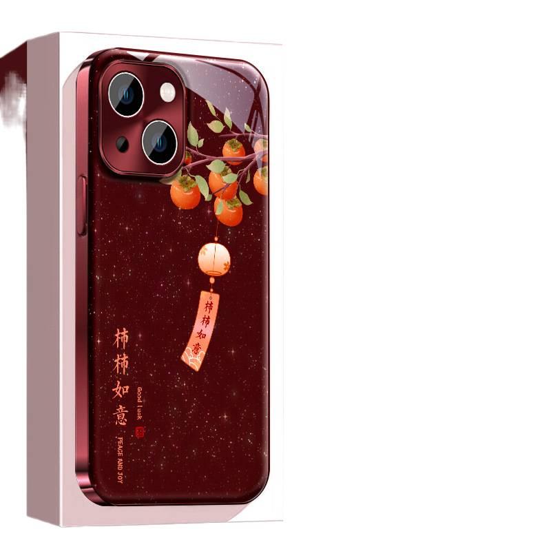 غطاء واقي، مقاوم للصدمات لـ Xiaomi 15 Pro، نقش الكاكي لتحقيق الأمنيات , حماية من السقوط، أحمر باللون الأحمر للاستخدام العملي للحمل اليومي للاستخدام المتكرر - Image 5