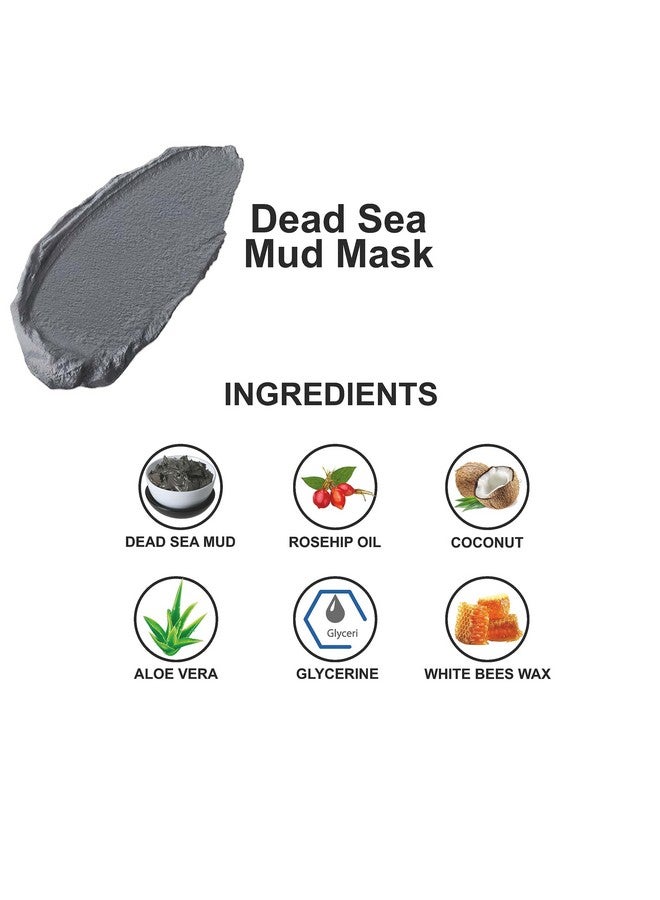Love Earth Dead Sea Mud Mask with Argan Oil and Rosehip Oil For Acne, Deep Skin Cleaning & Open Pore Minimising 50g - Image 5