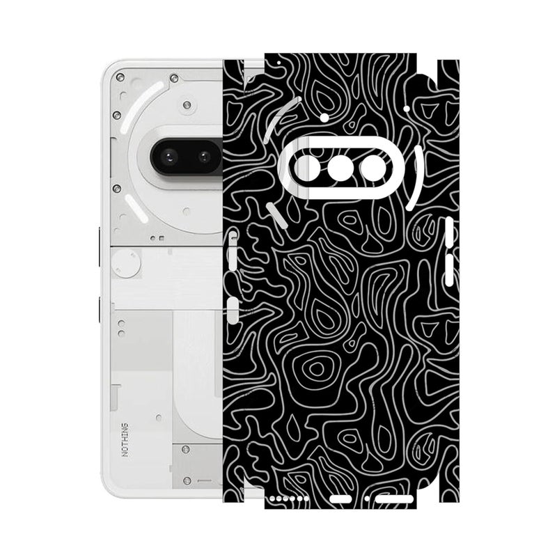 90STETHIX Mobile Skin Sticker Wrap | Compatible for Nothing Phone 3A | Scratchproof Matte Finish | Full Coverage for All Sides & Camera Protection (Design-1) (199) - Image 1