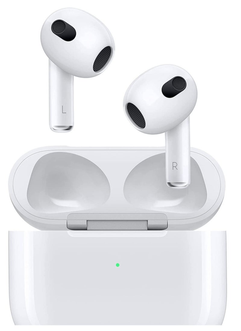 Generic - Wireless Earbuds Bluetooth Headphones with Built-in Mic, Noise Canceling, 3D Stereo Sound, Fast Charging, and Cable (White) - Image 1