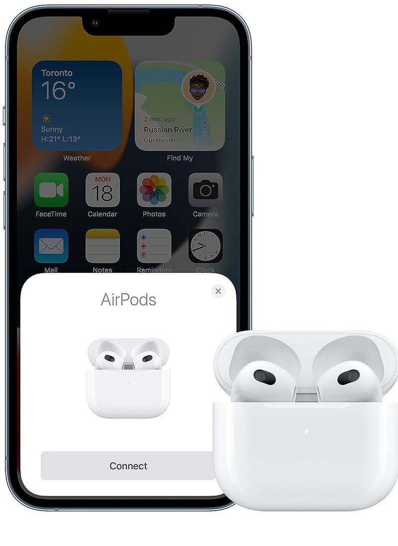 Generic - Wireless Earbuds Bluetooth Headphones with Built-in Mic, Noise Canceling, 3D Stereo Sound, Fast Charging, and Cable (White) - Image 1