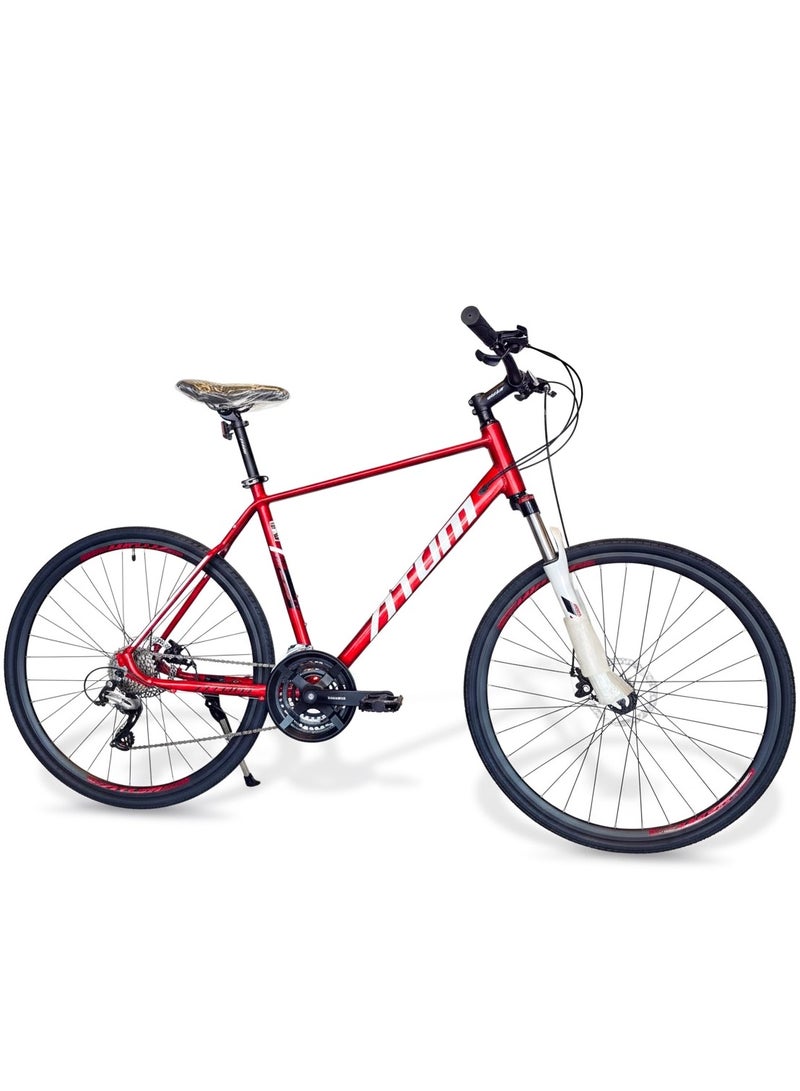 أتوم دراجة Atum Eclipse X هايبرد بإطار ألمنيوم 6061 – نظام شيمانو 8 سرعات - Image 1