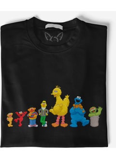 Alfa Tshirt Sesame Street Digital Printed Black Tshirt  - Image 3