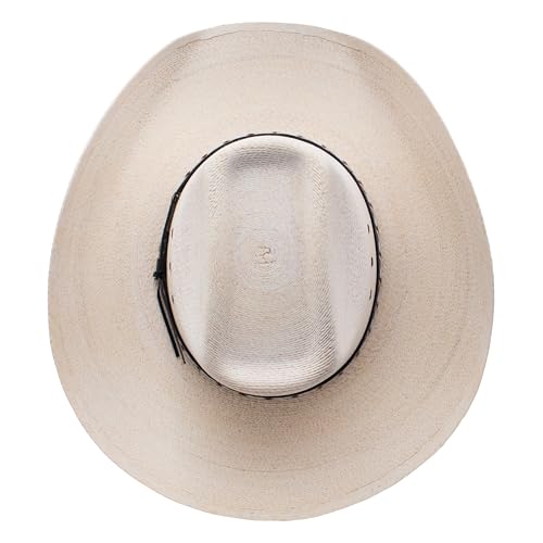 Stetson SSSQRE-7940 Square Eyelets Reg Oval Hat (US, Numeric, 7 3/8, Natural) - Image 4