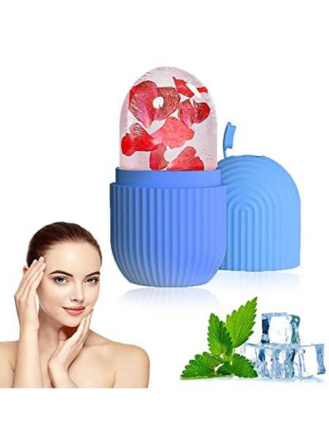 QUALIZA Ice Roller for Face and Eye, IUMAKEVP Upgraded 2-Pack Silicone Ice Mold for Face Beauty can Shrink Pores, Remove Fine Lines, De-puff Eye Bags, Reusable Facial Ice Roller Tone All Skin Types