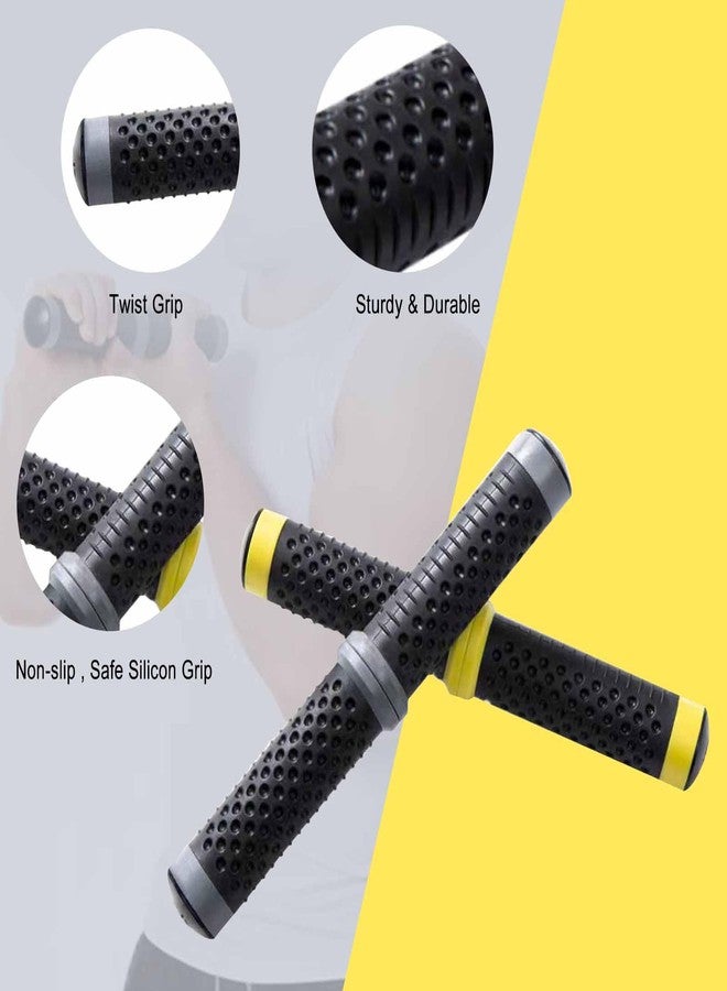 plzzree Twist Grip for Resistance Bar: Resistance Bar for Physical Therapy - Twist Grip Strength Trainer Hand Exerciser Bars Arm Wrist & Elbow Strengthener(Grey-132lb) - Image 5