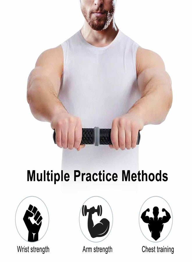 plzzree Twist Grip for Resistance Bar: Resistance Bar for Physical Therapy - Twist Grip Strength Trainer Hand Exerciser Bars Arm Wrist & Elbow Strengthener(Grey-132lb) - Image 2
