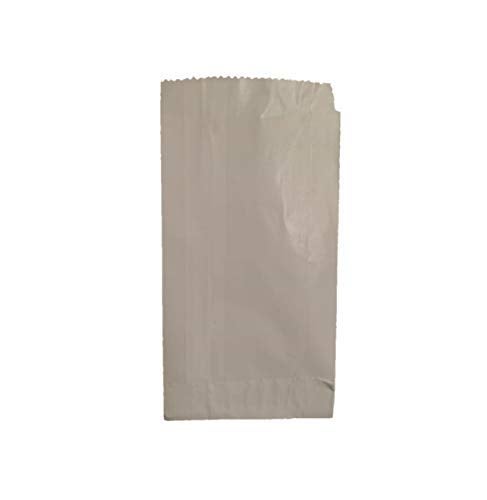 RANUR Butter or Parchment Paper Bags for Food Snack Bags Sandwich Bags Pastry Bags Glassine Bags Wax Cookie Bags Size 5 Length X 11 Height X 3 Width White Colour Pack of 50 - Image 2