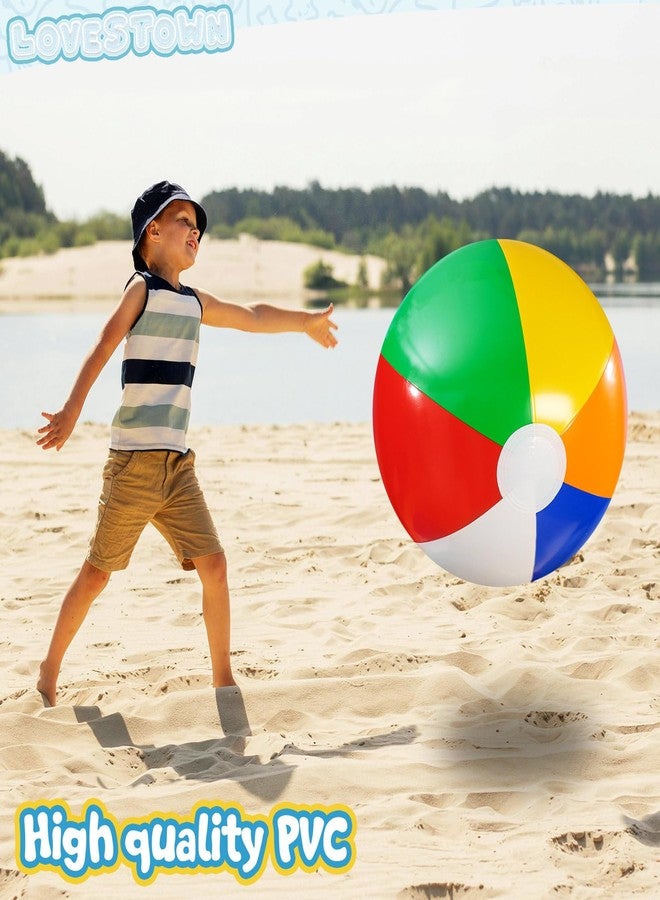 LovesTown 33Inch Large Beach Balls, Inflatable Pool Ball for Summer Beach Swimming Pool Party - Image 5