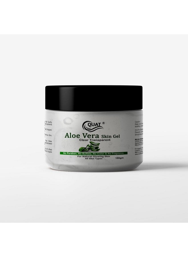 Quat 100% pure Aloe Vera Gel Clear Transparent for Natural Glowing Skin for both Women&Men (100ml) - Image 1